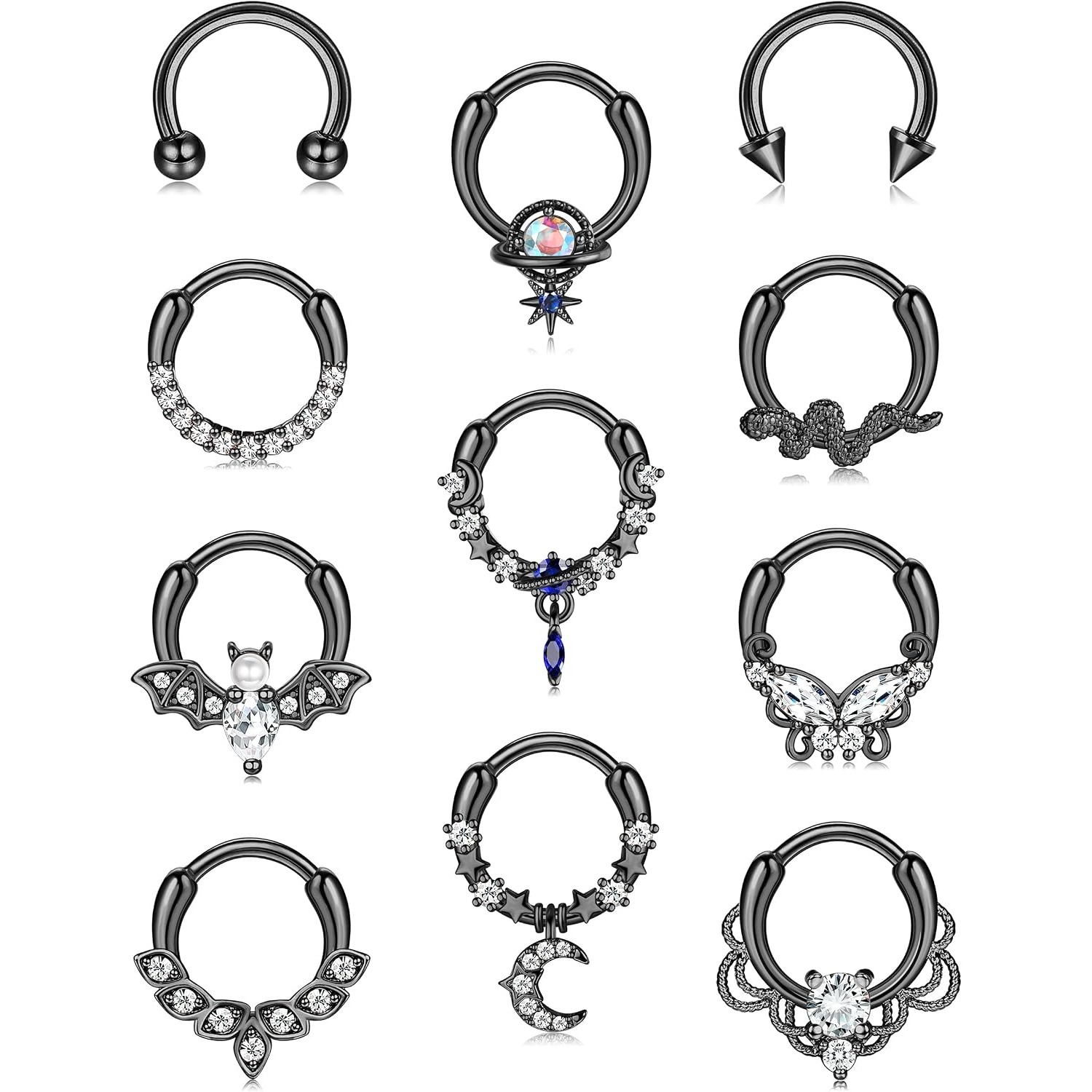 Body Jewelry For Sensitive Skin - FASACCO Septum Ringen Septum Piercing Sieraden