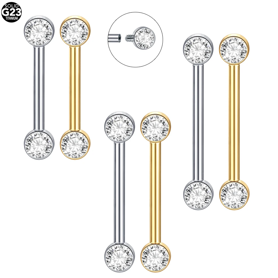 Body Jewelry Implant Grade Titanium - 1/5pcs Implantaat Grade Titanium Intern Schroefdraad