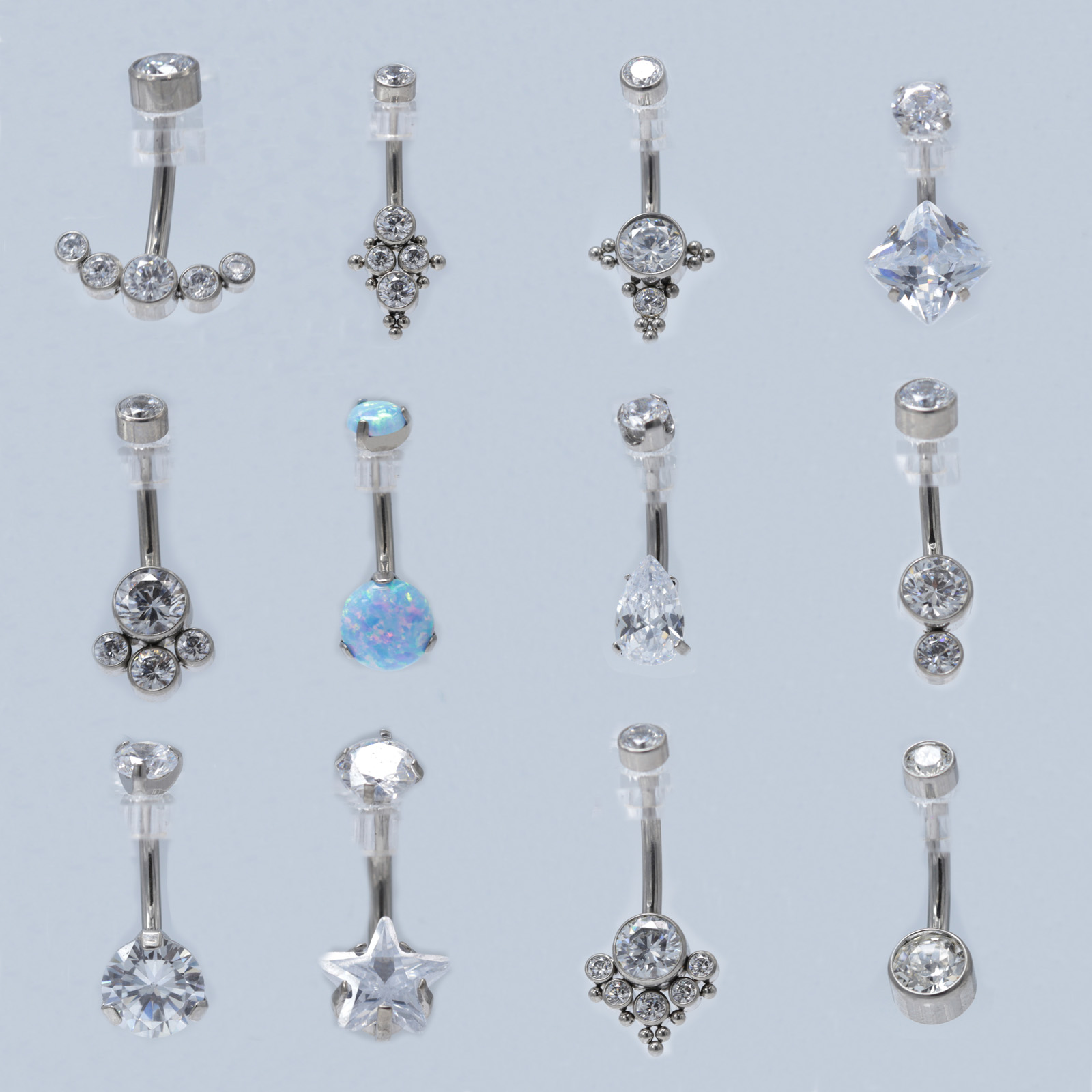 Body Jewelry Implant Grade Titanium - 14G Titanium Navel Ring Astm F136