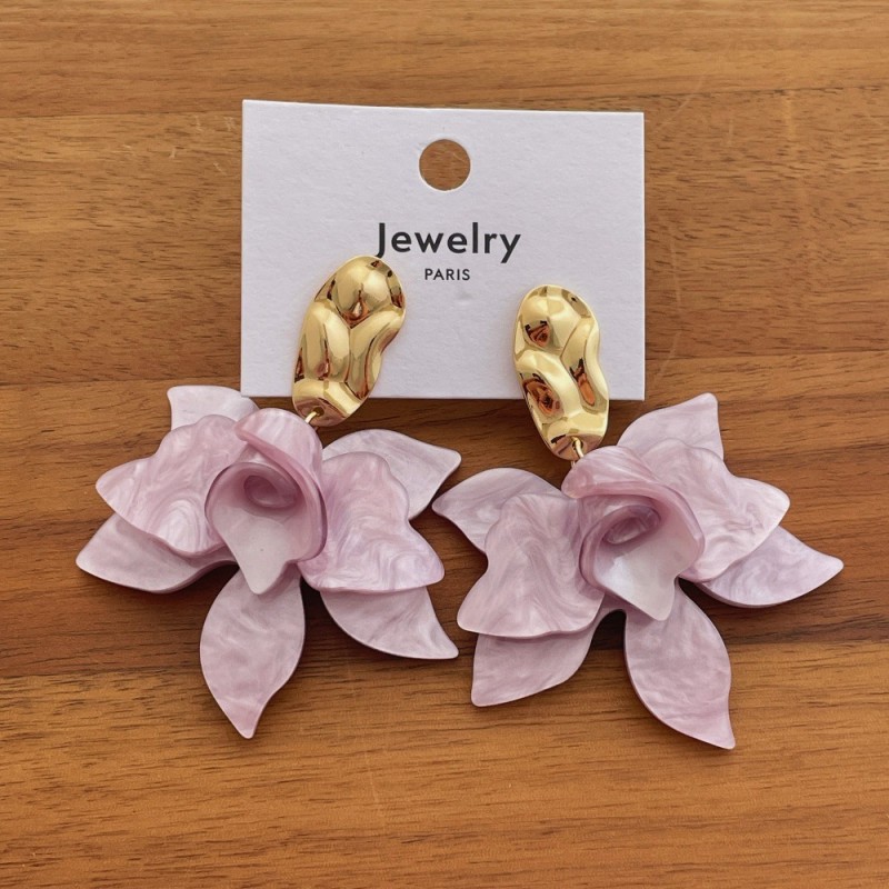 Body Jewelry Wholesale - Unieke Gardenia Design Elegante Bloemen Oorbellen