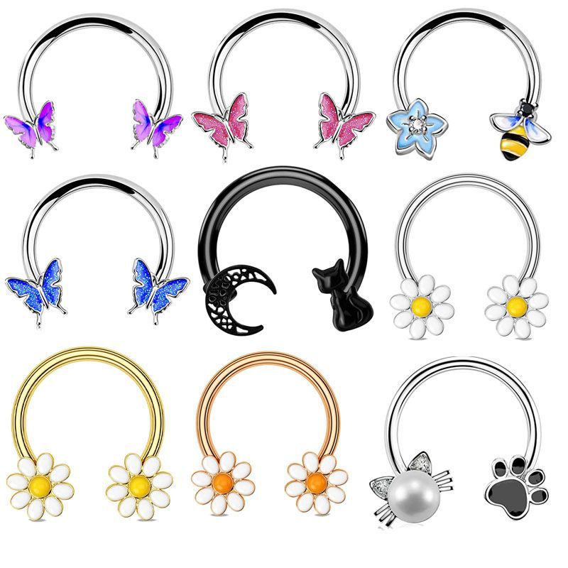 Body Jewelry Nose - 16G Septum Ring Daith Piercing Sieraden