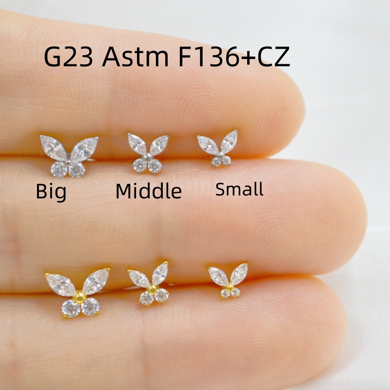 Rook Curved Barbell - 10 Stuks 16G G23 Titanium Astm