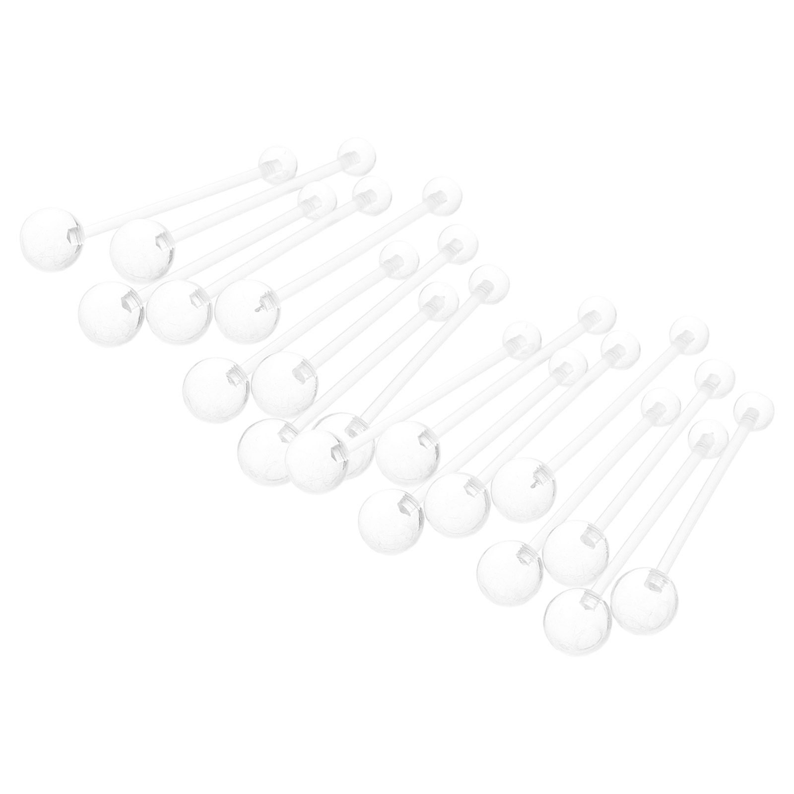 Body Jewelry For Sensitive Skin - 16 stuks flexibele, transparante navelpiercingringen van