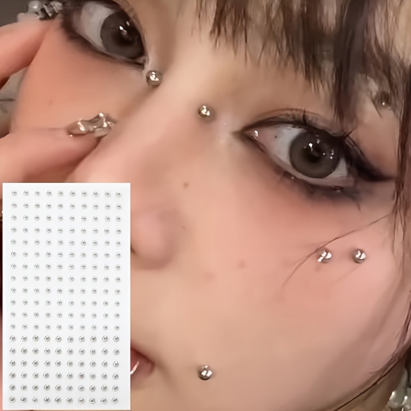 Body Jewelry Nose - 4-delige set zelfklevende nep-piercingsets zonder piercing,