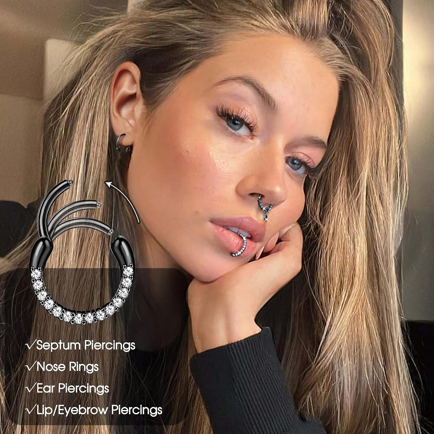 FASACCO Septum Ringen Septum P - Body Jewelry For Sensitive Skin recensie en prijs