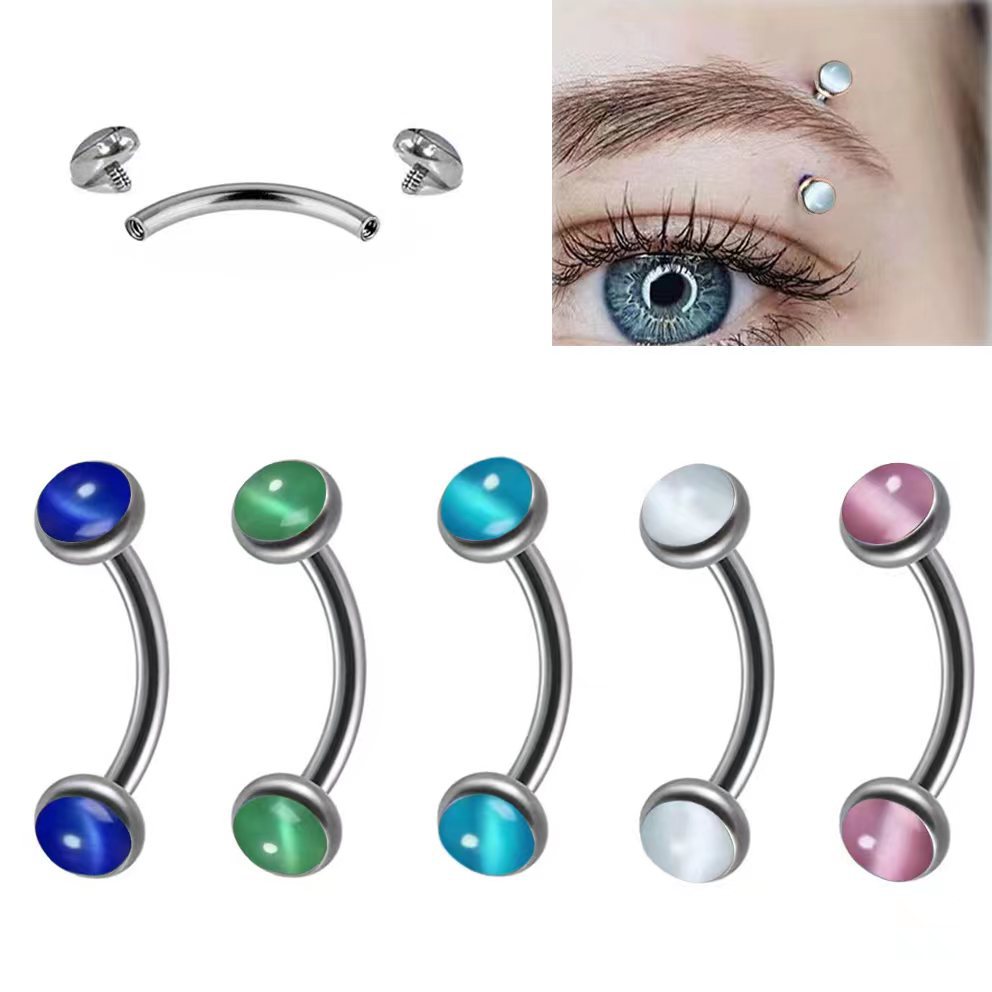 1 stuk Wenkbrauw Piercing Bana - Rook Curved Barbell recensie en prijs