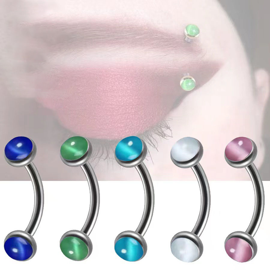 1 stuk Wenkbrauw Piercing Bana - Rook Curved Barbell recensie en prijs