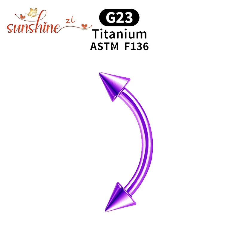 1 ST G23 Titanium Spike Geboge - Rook Curved Barbell recensie en prijs