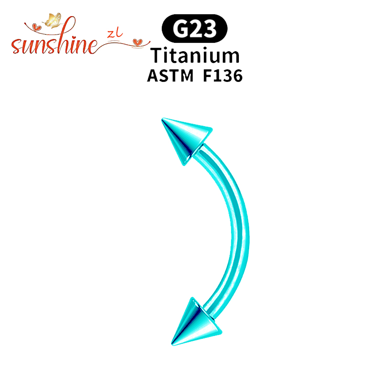 1 ST G23 Titanium Spike Geboge - Rook Curved Barbell recensie en prijs