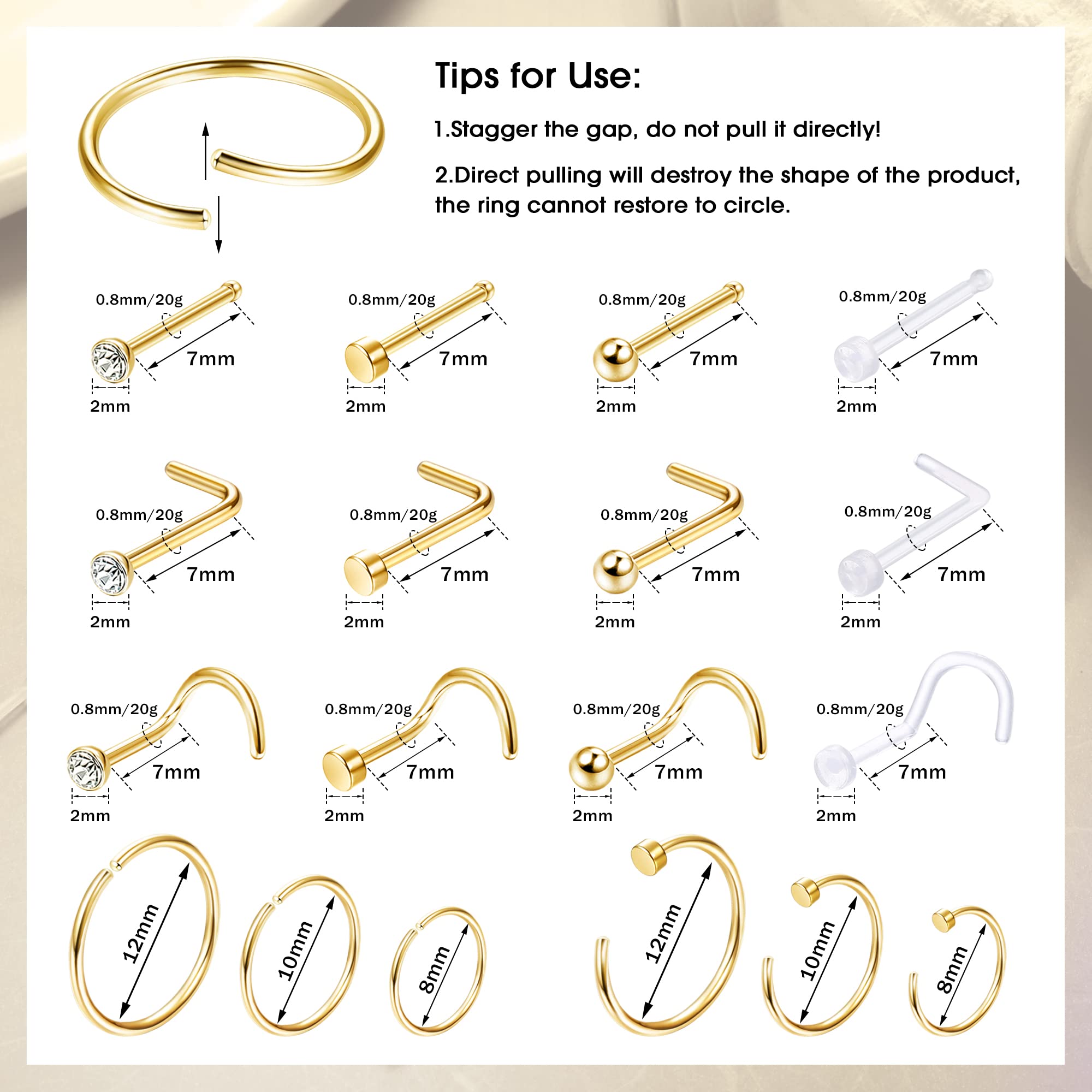1 Stuks/18 Stuks Hypoallergene - Body Jewelry For Sensitive Skin recensie en prijs