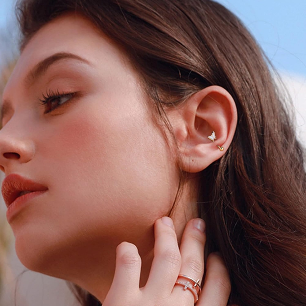 Florideco 1PC Rvs Rook Piercin - Rook Curved Barbell recensie en prijs