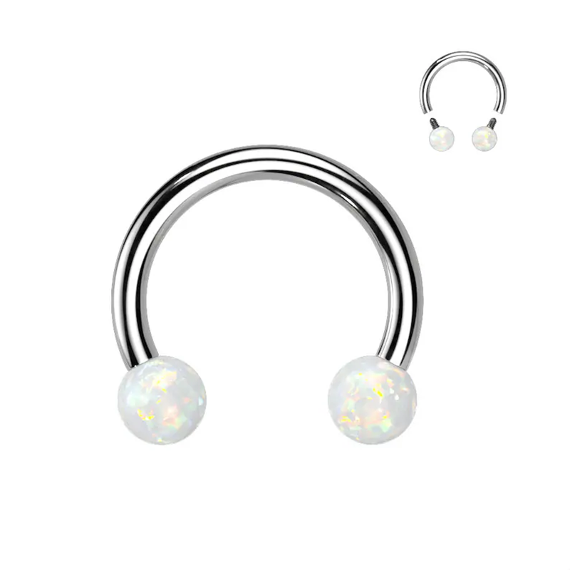 Chirurgisch Staal Opaal Hoefij - Rook Curved Barbell recensie en prijs