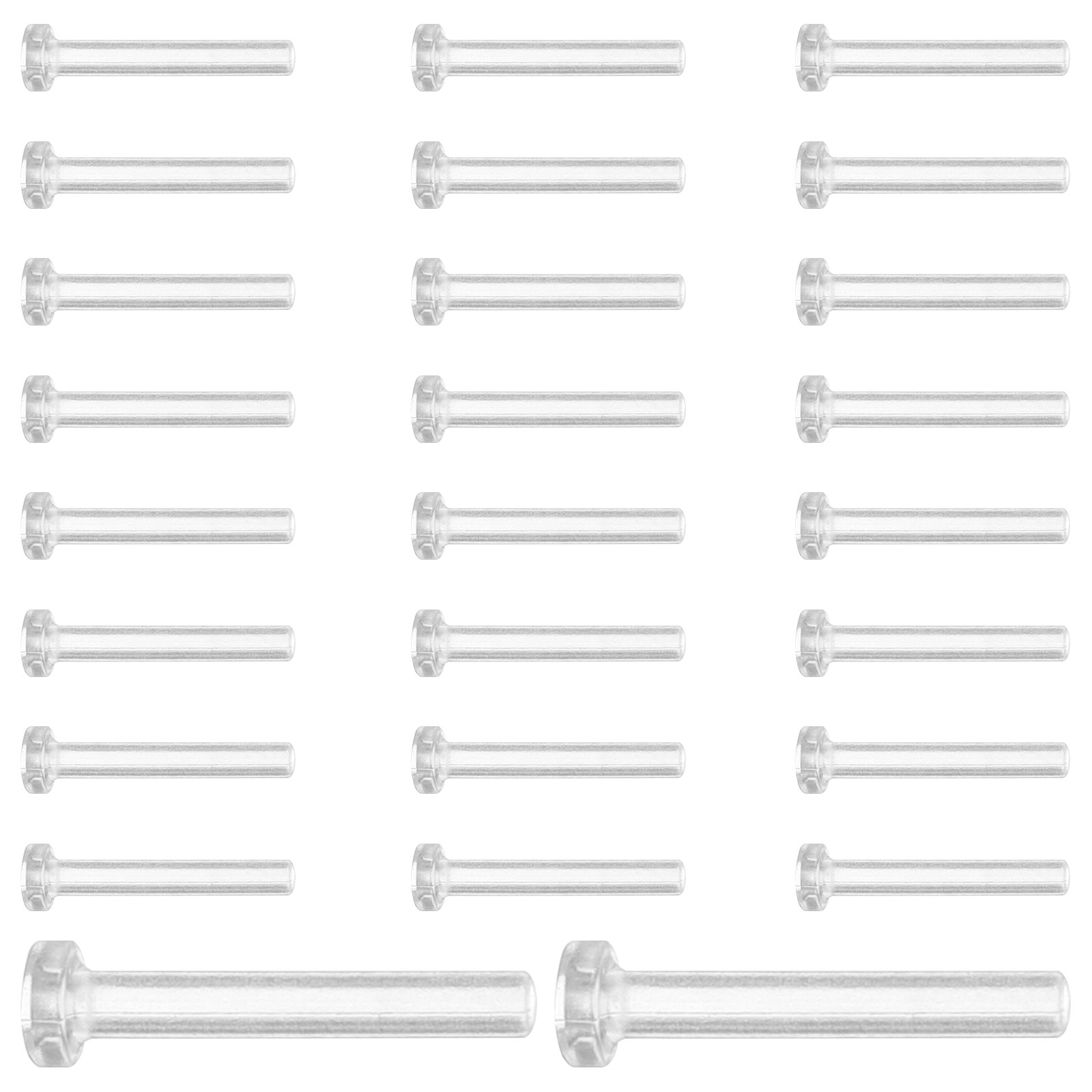 50 stuks transparante oorbelbe - Body Jewelry For Sensitive Skin recensie en prijs
