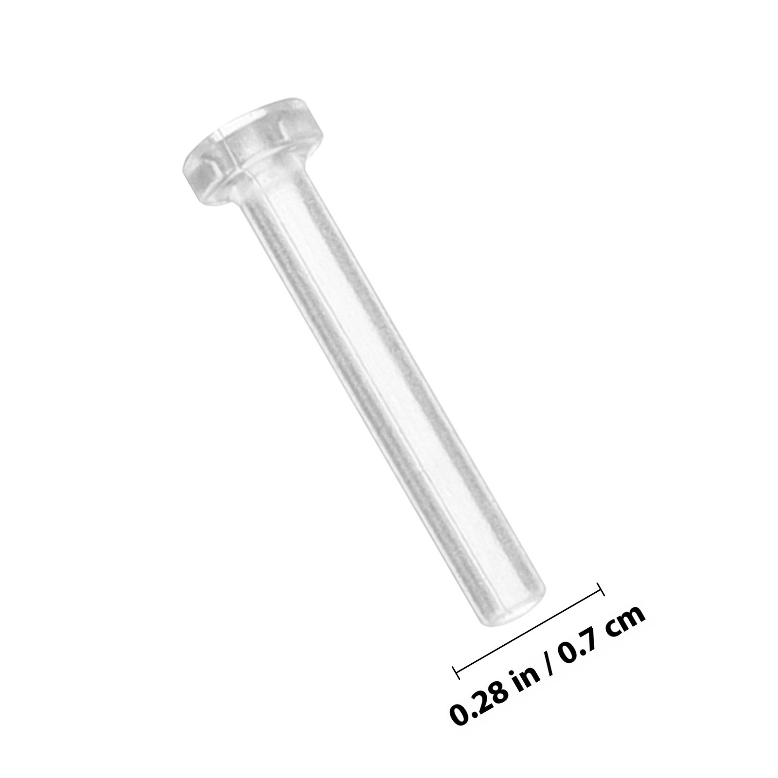 50 stuks transparante oorbelbe - Body Jewelry For Sensitive Skin recensie en prijs