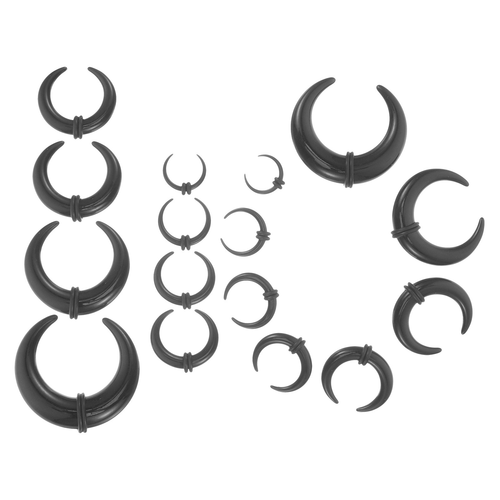 16-delige zwarte acryl septum  - Body Jewelry For Sensitive Skin recensie en prijs