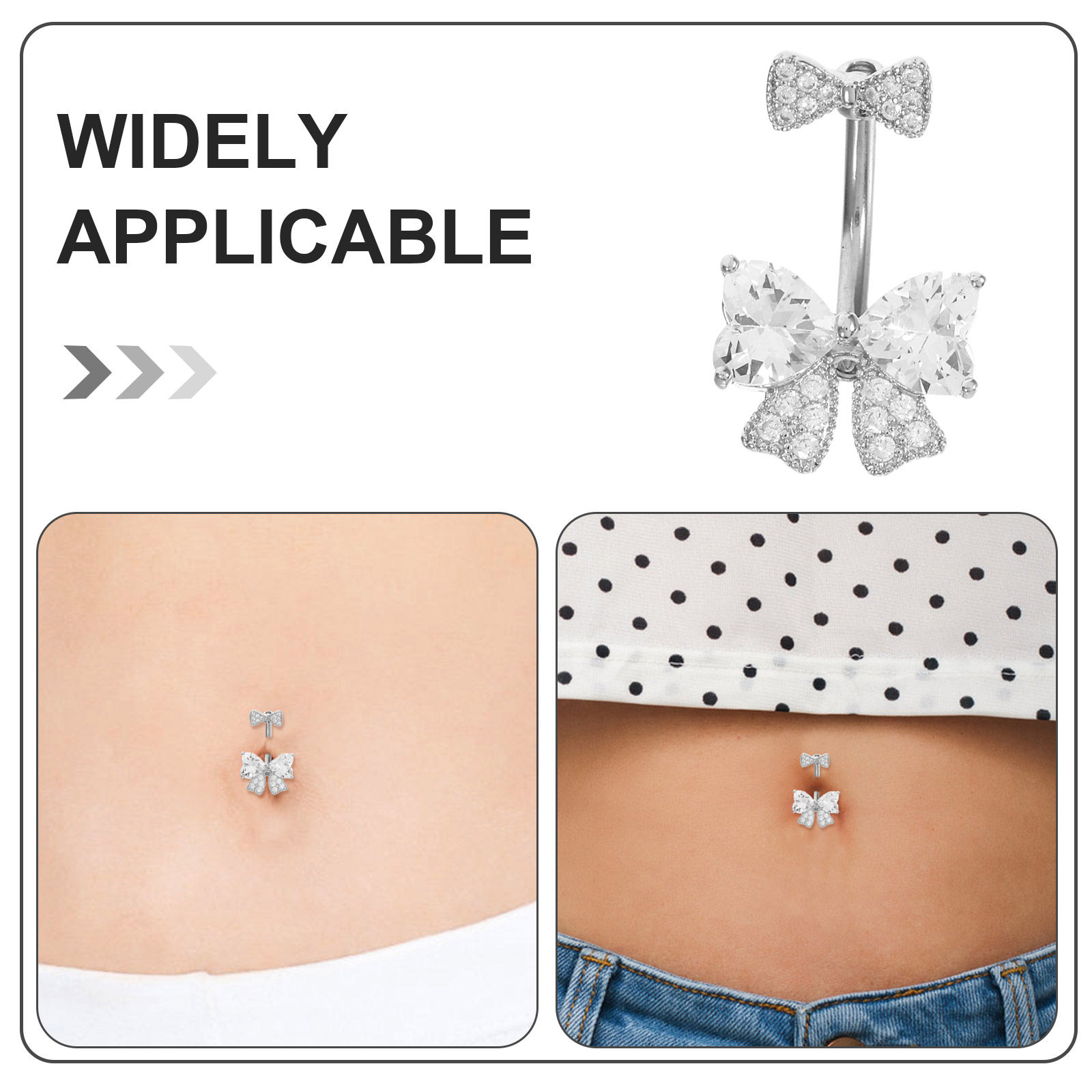 Roestvrijstalen buikringen met - Body Jewelry For Sensitive Skin recensie en prijs