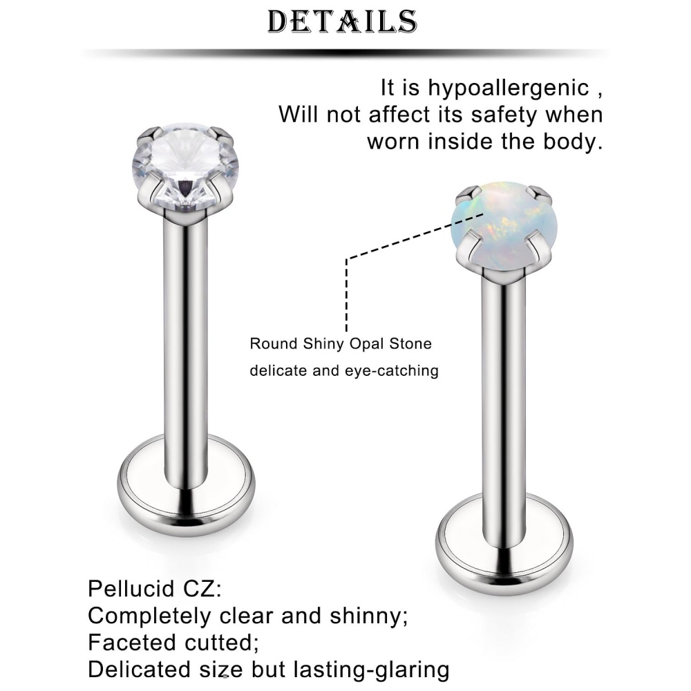 16G roestvrij staal neus ringe - Body Jewelry For Sensitive Skin recensie en prijs