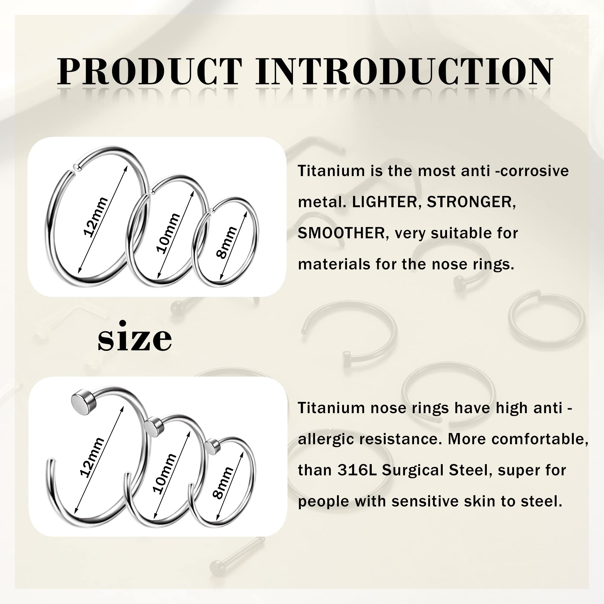 1PCS Hypoallergeen Neusring St - Body Jewelry For Sensitive Skin recensie en prijs