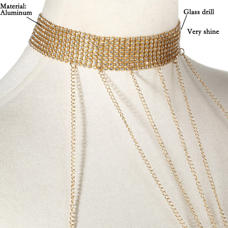 Goud Kleur Body Chain Vrouwen  - Body Jewelry Women recensie en prijs
