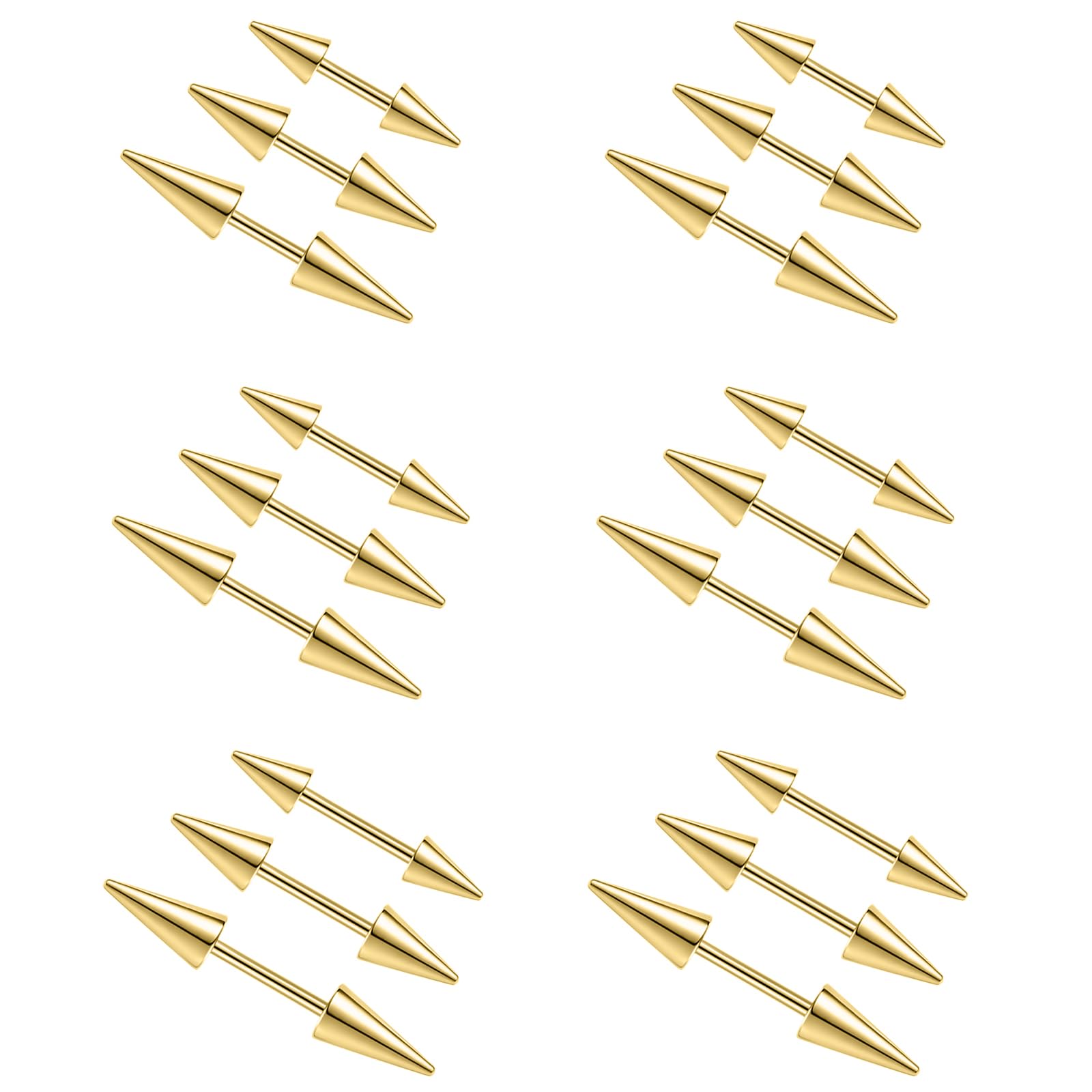 2Pcs 16G Spike Wenkbrauw Pierc - Rook Curved Barbell recensie en prijs