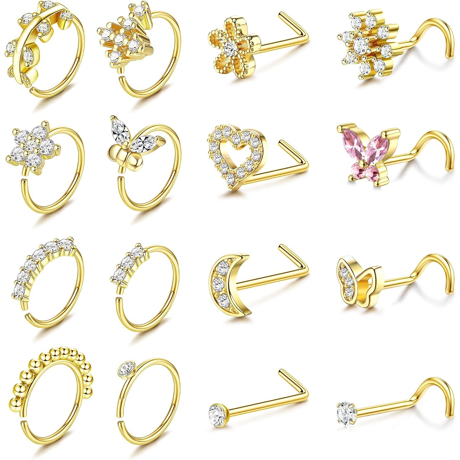 FASACCO 1 stuk neusring voor v - Body Jewelry For Sensitive Skin recensie en prijs