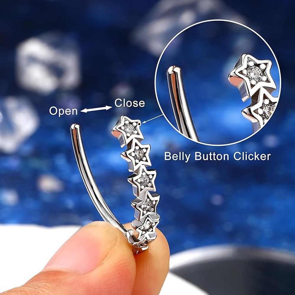 Chique knopring oorbel voor he - Body Jewelry For Sensitive Skin recensie en prijs