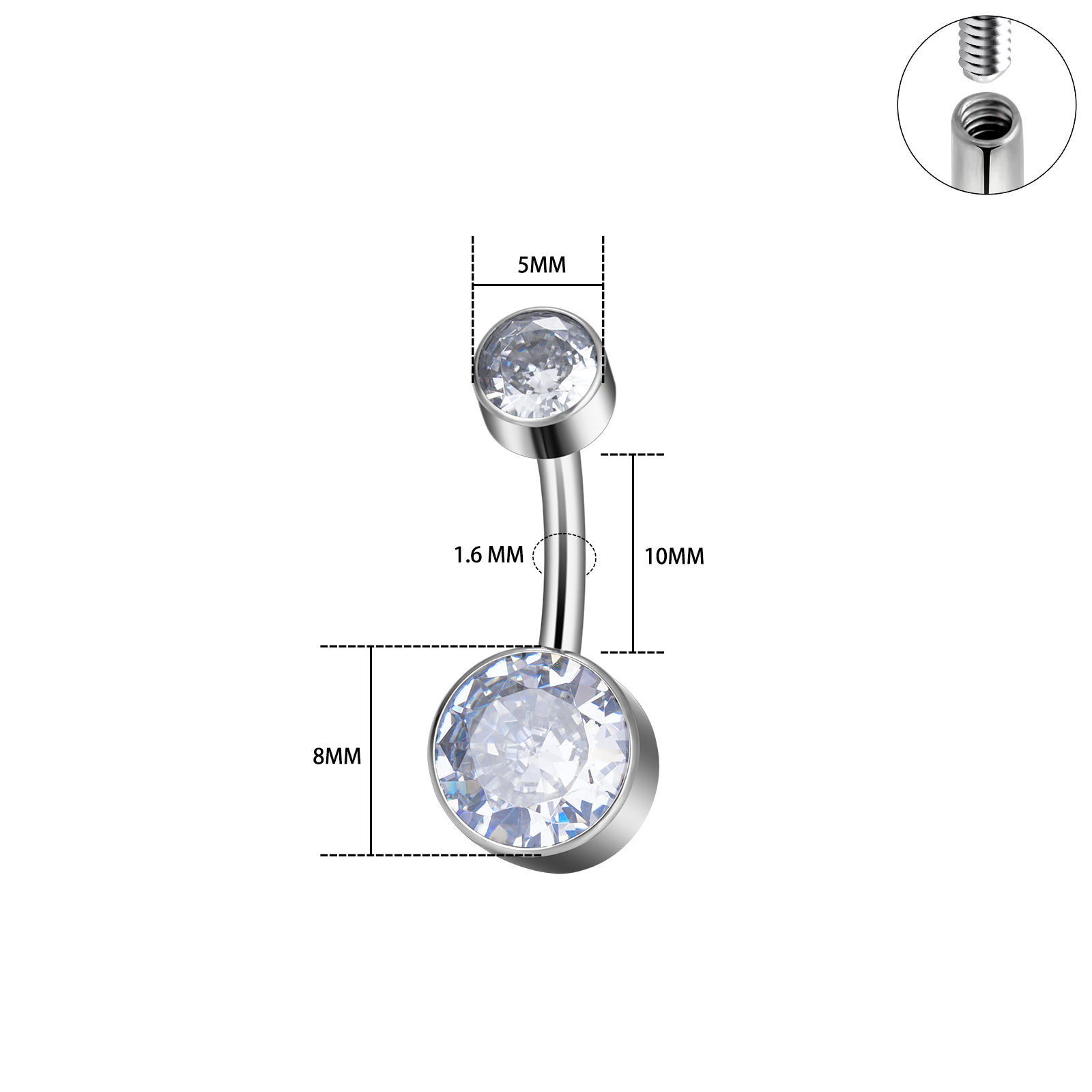 Implantaat G23 Titanium 14G In - Body Jewelry Implant Grade Titanium recensie en prijs