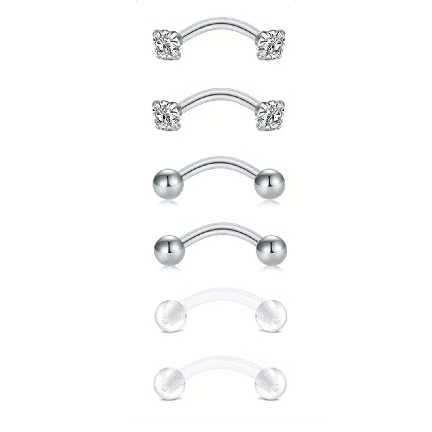 6pcs/Set Elegante schattige 16 - Rook Curved Barbell recensie en prijs