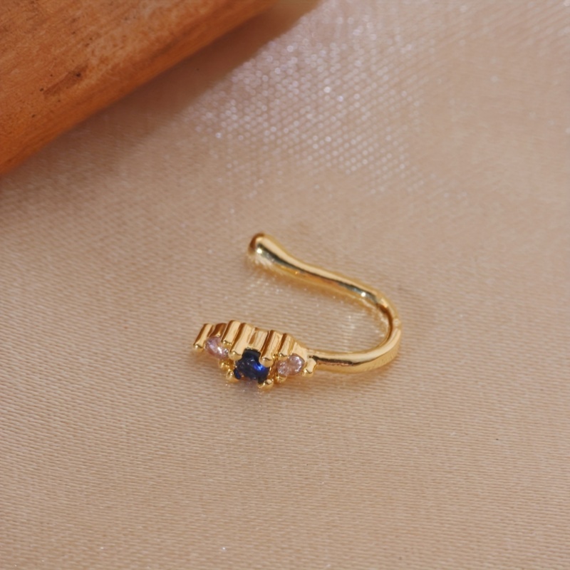 1-delige set blauwe zirkoon ne - Body Jewelry Nose recensie en prijs