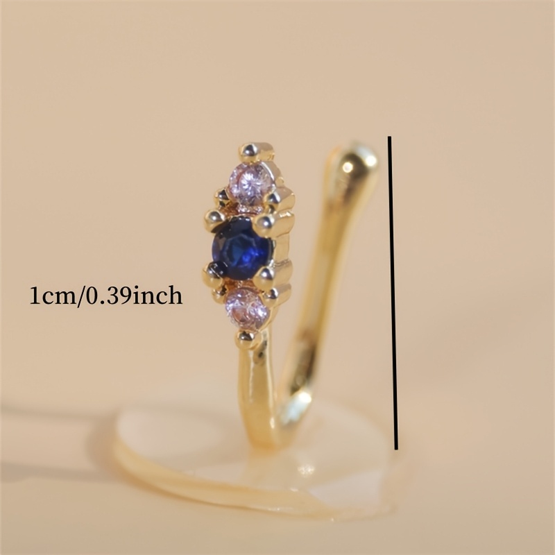 1-delige set blauwe zirkoon ne - Body Jewelry Nose recensie en prijs