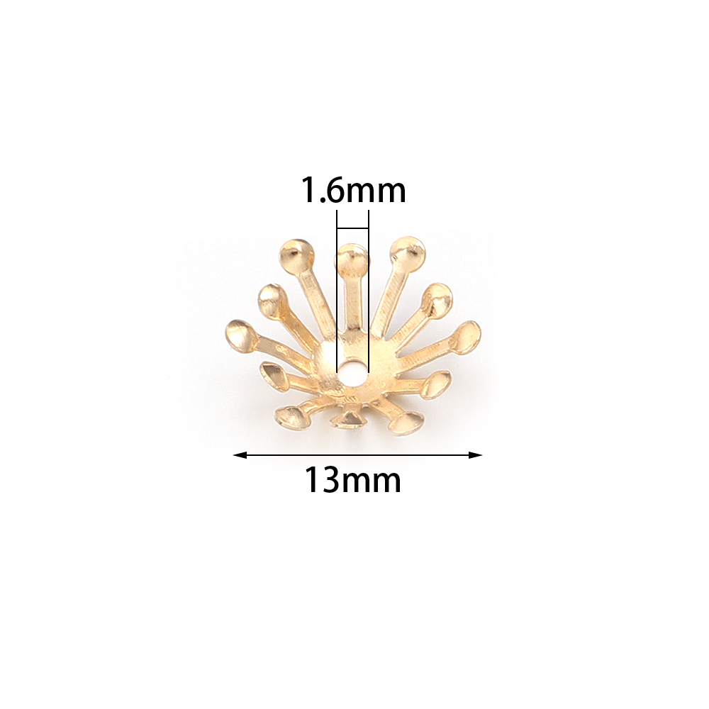 100 Stuks Diameter 13MM Goud K - Body Jewelry Wholesale recensie en prijs