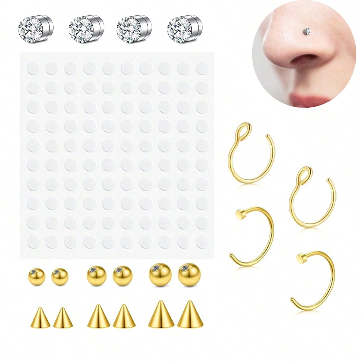 Nepneusringen nep septum voor  - Body Jewelry Nose recensie en prijs