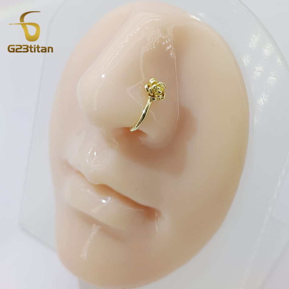 1pc Crystal Koper Rose Neus Cl - Body Jewelry Nose recensie en prijs