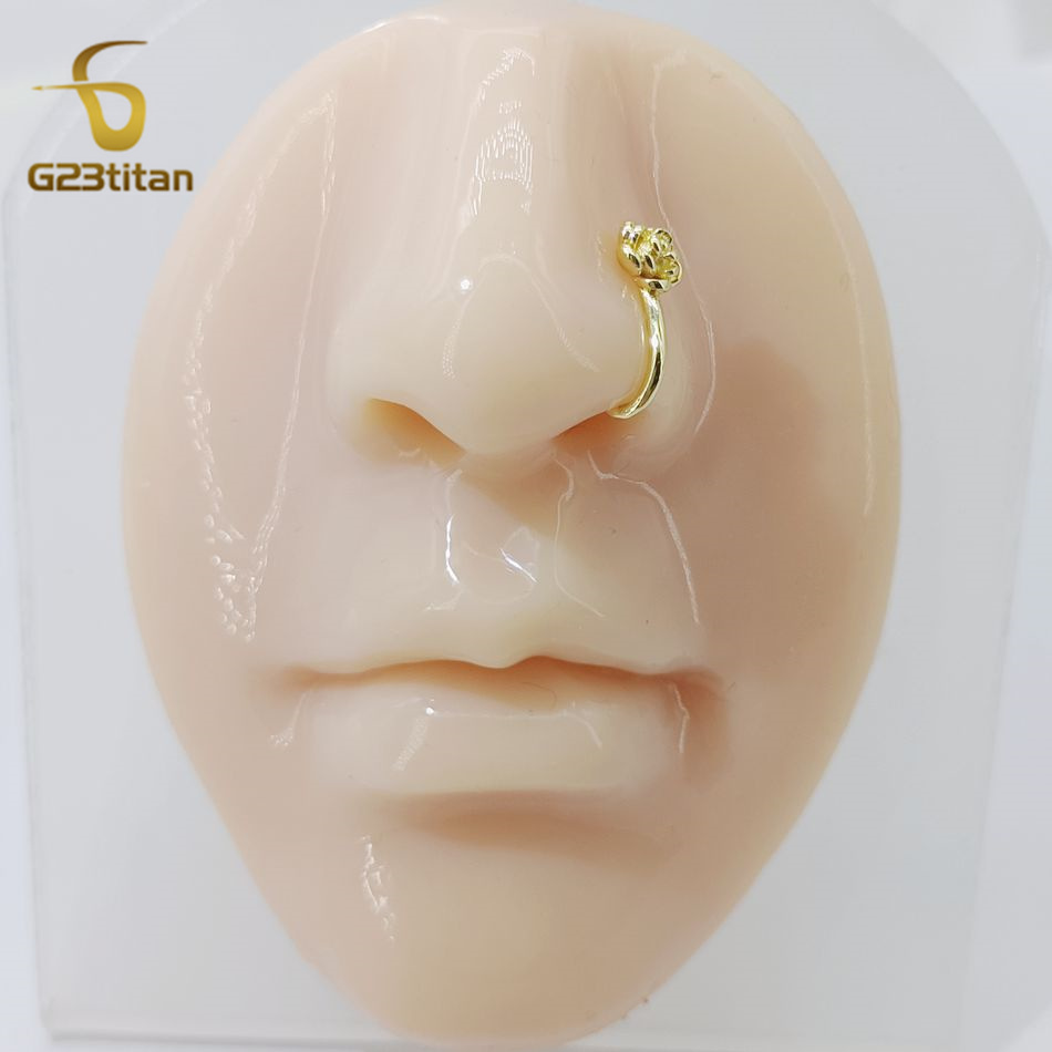 1pc Crystal Koper Rose Neus Cl - Body Jewelry Nose recensie en prijs