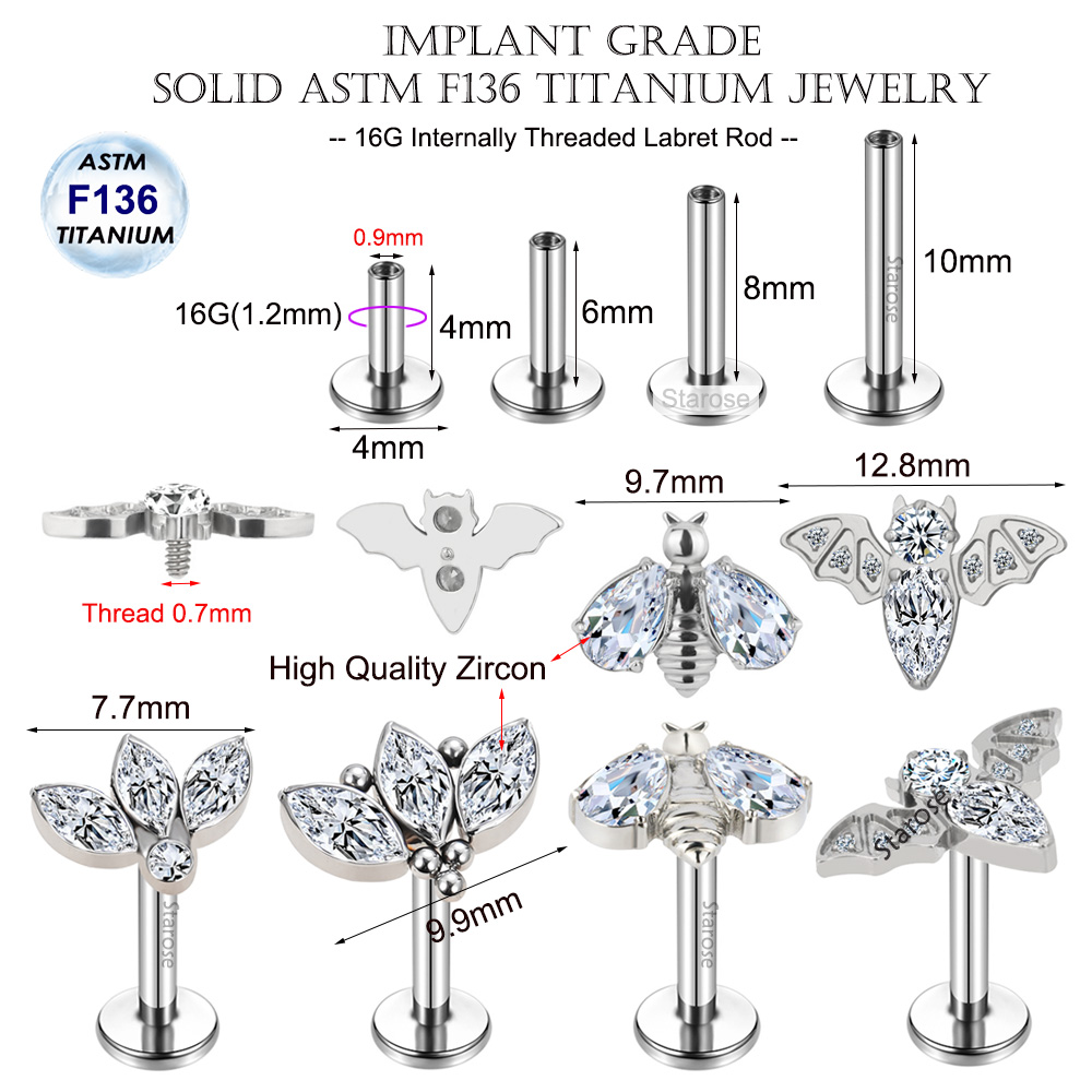 Implant Grade Astm F-136 Titan - Body Jewelry Implant Grade Titanium recensie en prijs